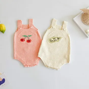 Baby Girls Romper Spring Newborn Baby clothes sleeveless Knitted Baby Clothes Cotton Cherry Infant Baby Jumpsuit Girl Clothes
Baby Girls Romper Spring Newborn Baby clothes sleeveless Knitted Baby Clothes Cotton Cherry Infant Baby Jumpsuit Girl Clothes