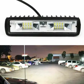 

18W 16 LED Light Bar Work Light Spotlight Car Lamps For Off Road Truck Tractor 4WD ATV 4x4 SUV Car Light Auto Car Accessories