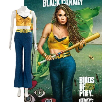 Birds Of Prey Cosplay Black Canary Suspenders Coat Pants Dinah Laurel Lance Apparel Set Harley Quinn Adult Ms COS Clothing
Birds Of Prey Cosplay Black Canary Suspenders Coat Pants Dinah Laurel Lance Apparel Set Harley Quinn Adult Ms COS Clothing