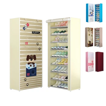Shoe Rack Nonwoven Fabric Home Shoes Storage Organizer Easy To Install Shoe Cabinet Stand Holders Minimalist Space Saver 
Shoe Rack Nonwoven Fabric Home Shoes Storage Organizer Easy To Install Shoe Cabinet Stand Holders Minimalist Space Saver