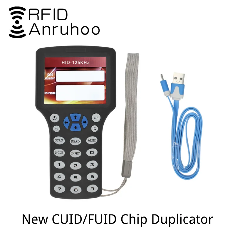 New English Replicator RFID Duplicator 13.56Mhz NFC Smart Chip Card Reader CUID/FUID Keychain Writer Encryption Crack Copier
New English Replicator RFID Duplicator 13.56Mhz NFC Smart Chip Card Reader CUID/FUID Keychain Writer Encryption Crack Copier