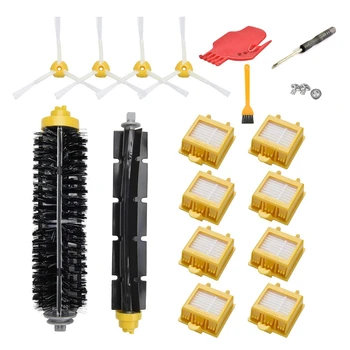 XMX-Replacement Accessories Kit For Irobot Roomba 700 Series 790 780 770 760 Vacuum Cleaner, 8 Filters, 4 Side Brushes, 1 Pack B 
XMX-Replacement Accessories Kit For Irobot Roomba 700 Series 790 780 770 760 Vacuum Cleaner, 8 Filters, 4 Side Brushes, 1 Pack B