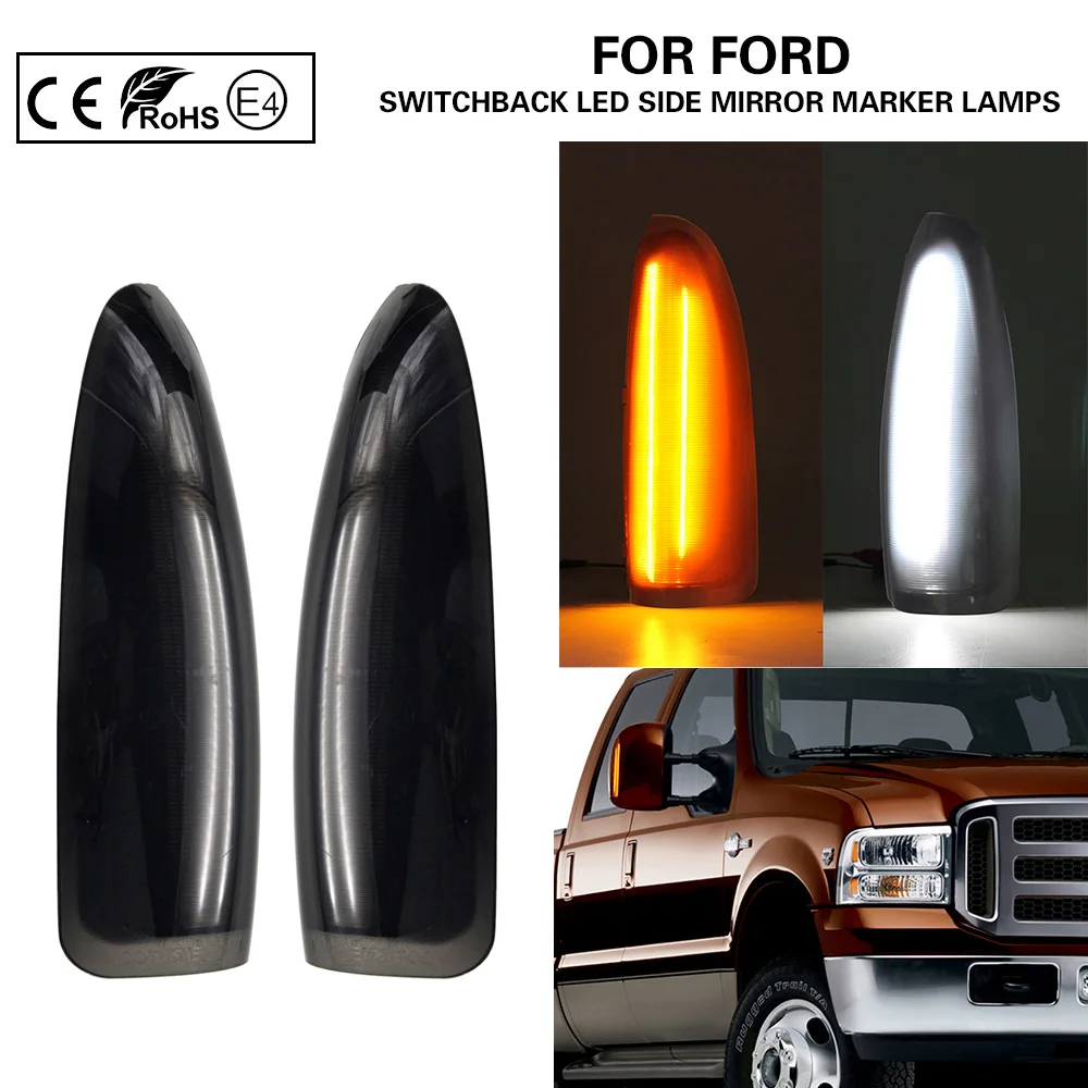 Smoke Switchback Led Side Mirror Marker Light turn Signal Lamp(Amber)LED Position light/Parking light(white)for Ford Excursion
Smoke Switchback Led Side Mirror Marker Light turn Signal Lamp(Amber)LED Position light/Parking light(white)for Ford Excursion