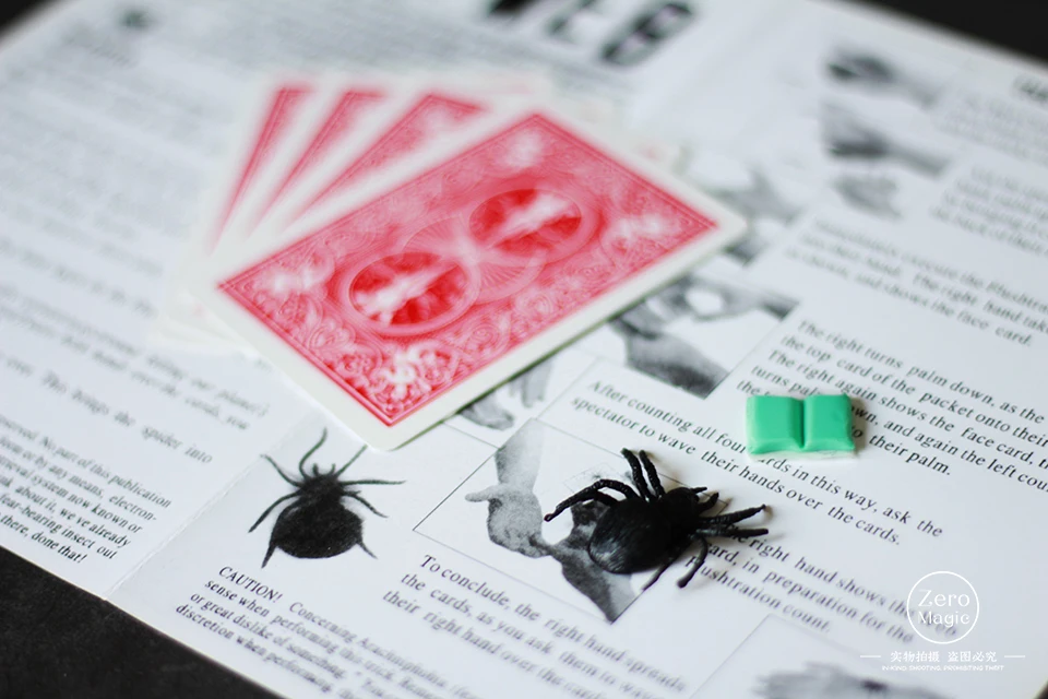 1 Set Original Spider and Net The Web Trick Cards Magic Props Tricks Toys Magician Gimmick Illusion Closed-up | Игрушки и хобби