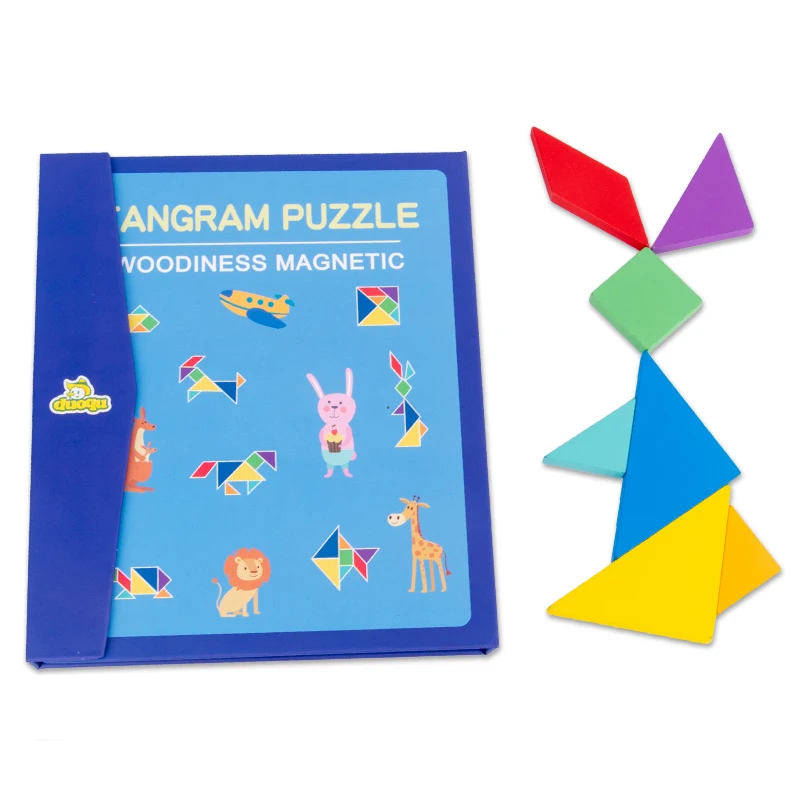Kids Magnetic 3D Puzzle Jigsaw Tangram Thinking Training Game Baby Montessori Geometry Cognitive Learning Educational Wooden Toy
Kids Magnetic 3D Puzzle Jigsaw Tangram Thinking Training Game Baby Montessori Geometry Cognitive Learning Educational Wooden Toy