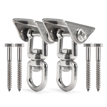 Stainless Steel Hooks Swivel Swing Hanger Double Protection Design 2 Pairs Climbing Tool
Stainless Steel Hooks Swivel Swing Hanger Double Protection Design 2 Pairs Climbing Tool