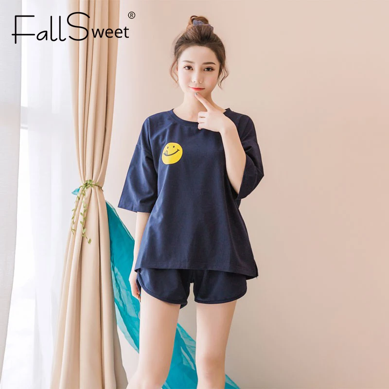 FallSweet Pajamas Set for Women Cute Striped Sleepwear Short Sleeve Girl Night Suit XXL Homewear Female Pyjamas
FallSweet Pajamas Set for Women Cute Striped Sleepwear Short Sleeve Girl Night Suit XXL Homewear Female Pyjamas