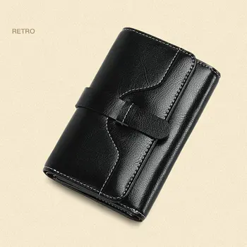 2020 New Vintage Purses Female Wallet women Purse Card Holder Ladies Waxed leather Coin Purse Female Fashion Card Holder Wallets
2020 New Vintage Purses Female Wallet women Purse Card Holder Ladies Waxed leather Coin Purse Female Fashion Card Holder Wallets