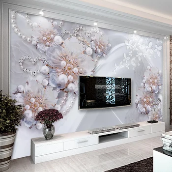 Custom Mural Wallpaper 3D Diamond Jewelry Flower Luxury Wall Papers Home Decor Living Room Sofa TV Background Papel De Parede 3D
Custom Mural Wallpaper 3D Diamond Jewelry Flower Luxury Wall Papers Home Decor Living Room Sofa TV Background Papel De Parede 3D