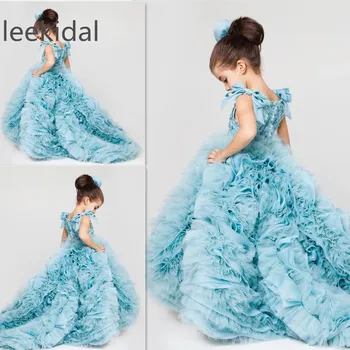 2021 Pretty Flower Girls Dresses Ruched Tiered Ice Blue Puffy Girl Dresses for Wedding Party Gowns Plus Size Pageant Dresses
2021 Pretty Flower Girls Dresses Ruched Tiered Ice Blue Puffy Girl Dresses for Wedding Party Gowns Plus Size Pageant Dresses