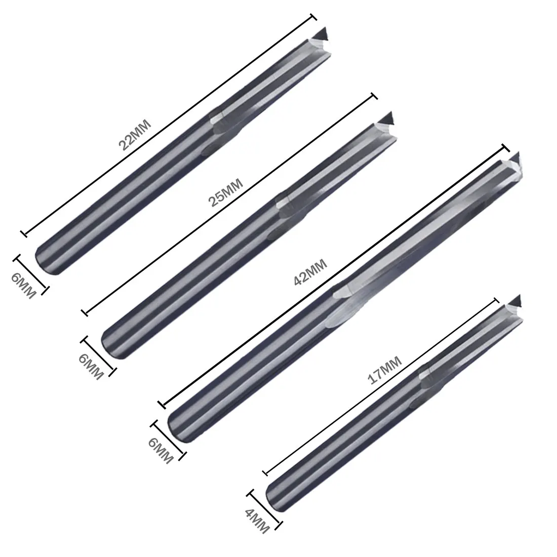 10pcs Milling Cutter 4-6mm Tungsten Steel Router Bits 2 Flute Straight Slot for Wood CNC Straight Engraving Cutters Mill Tools 
10pcs Milling Cutter 4-6mm Tungsten Steel Router Bits 2 Flute Straight Slot for Wood CNC Straight Engraving Cutters Mill Tools