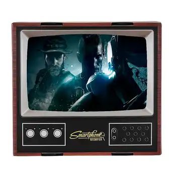 LEORY DIY 3D Phone Screen Cardboard Classical TV Set Style Magnifier Expander Enlarge Magnifying Glass for Mobile Phone Holder
LEORY DIY 3D Phone Screen Cardboard Classical TV Set Style Magnifier Expander Enlarge Magnifying Glass for Mobile Phone Holder