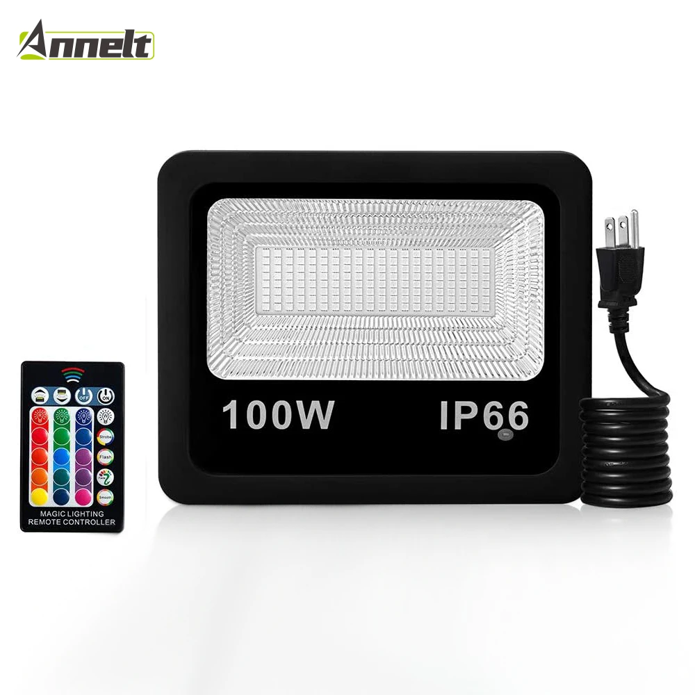 100W RGB LED Floodlight AC 85-265V IP66 Waterproof Color Changing Outdoor Spotlight for Home Backyard Patio Garage with Remote
100W RGB LED Floodlight AC 85-265V IP66 Waterproof Color Changing Outdoor Spotlight for Home Backyard Patio Garage with Remote