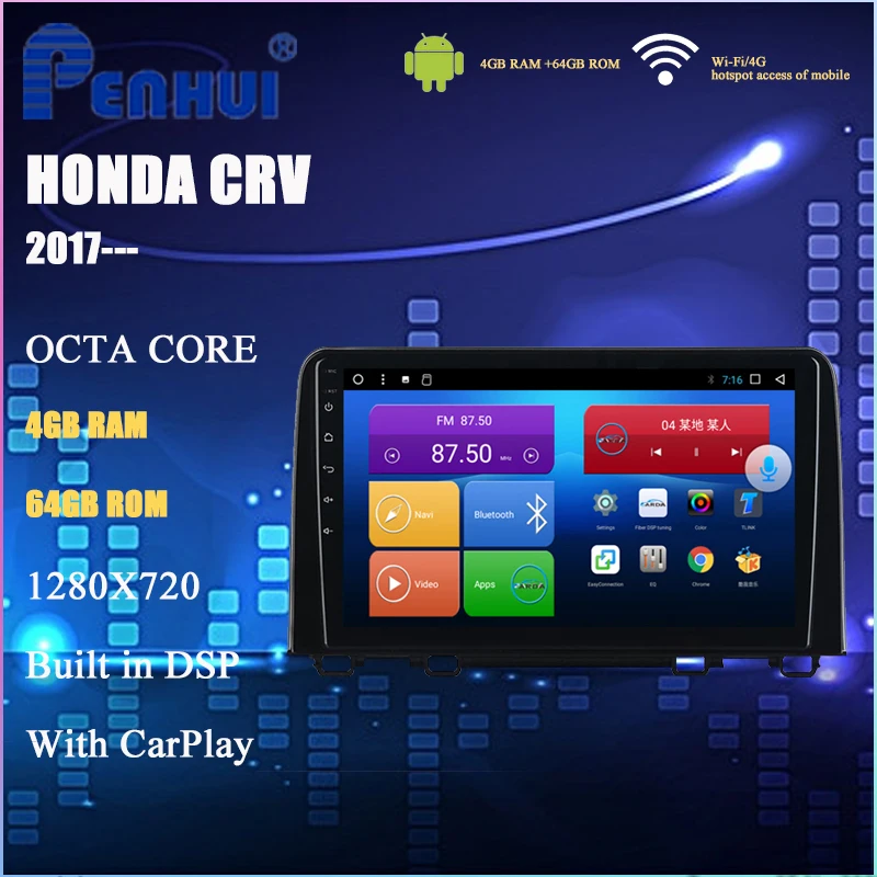 Car DVD for Honda CRV (2017---) Car Radio Multimedia Video Player Navigation GPS Android 10.0 double din
Car DVD for Honda CRV (2017---) Car Radio Multimedia Video Player Navigation GPS Android 10.0 double din