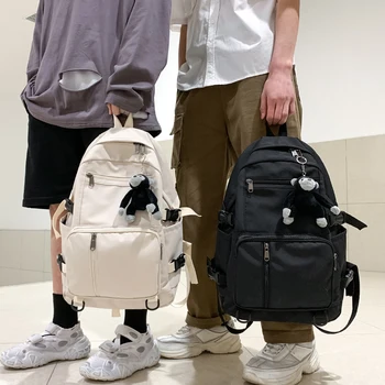 NEW Schoolbag female Korean version of high school Harajuku ulzzang junior high school students all-match fashion backpack male 
NEW Schoolbag female Korean version of high school Harajuku ulzzang junior high school students all-match fashion backpack male