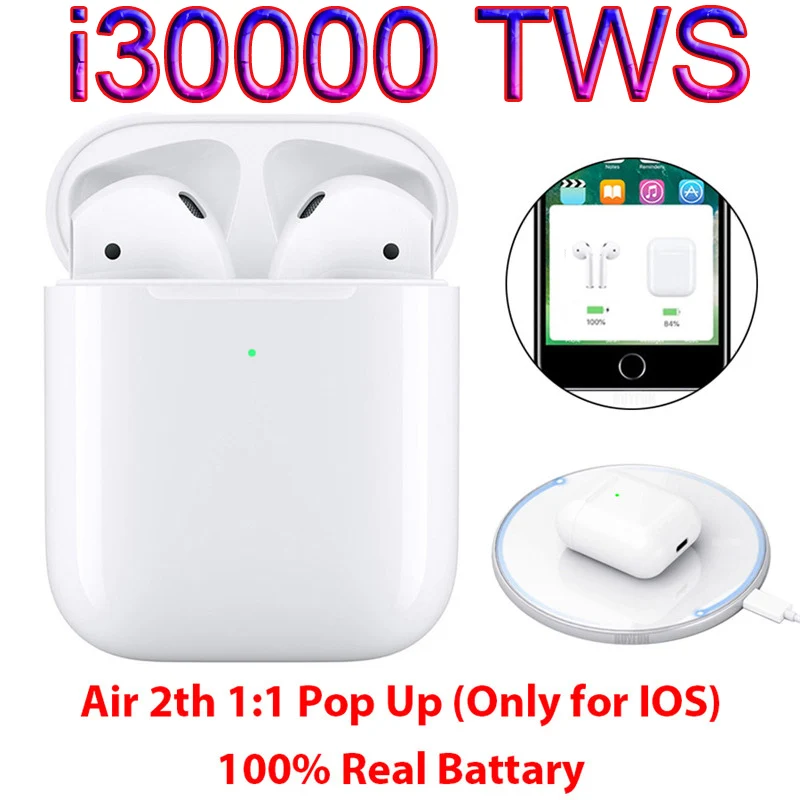 i30000 TWS Wireless Bluetooth Earphone 1:1 Pop up 3D Touch Control Wireless Charging PK i100 i500 i10000 i20000 i9000 i25000 TWS
i30000 TWS Wireless Bluetooth Earphone 1:1 Pop up 3D Touch Control Wireless Charging PK i100 i500 i10000 i20000 i9000 i25000 TWS