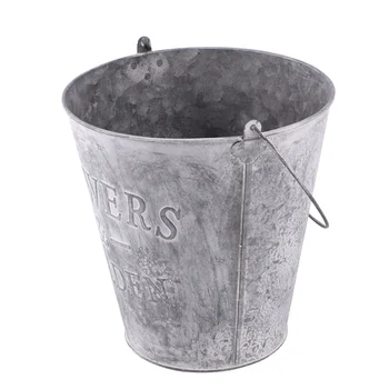 Garden Wrought Iron Pail Simulation Round Iron Bucket Flower Pot Metal Flower Bucket for Home - Size L(Light Grey)
Garden Wrought Iron Pail Simulation Round Iron Bucket Flower Pot Metal Flower Bucket for Home - Size L(Light Grey)