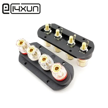 EClyxun 1pcs Speaker Amplifier Output 4 Position Terminal Block Speaker Gold-plated Audio 4P External Banana Socket Connector
EClyxun 1pcs Speaker Amplifier Output 4 Position Terminal Block Speaker Gold-plated Audio 4P External Banana Socket Connector