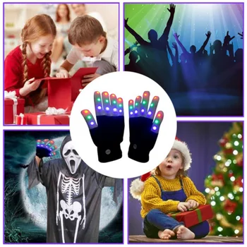 1pair Adult LED Flashing Magic Glove Glow In The Dark Toys Light Up Finger Tip Lighting Toys for Children Novelty Party Toys
1pair Adult LED Flashing Magic Glove Glow In The Dark Toys Light Up Finger Tip Lighting Toys for Children Novelty Party Toys