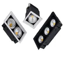 

Duplo pode ser escurecido led downlight luz do ponto 10w 20 30 ac85-240V teto recesso luzes de iluminação interior