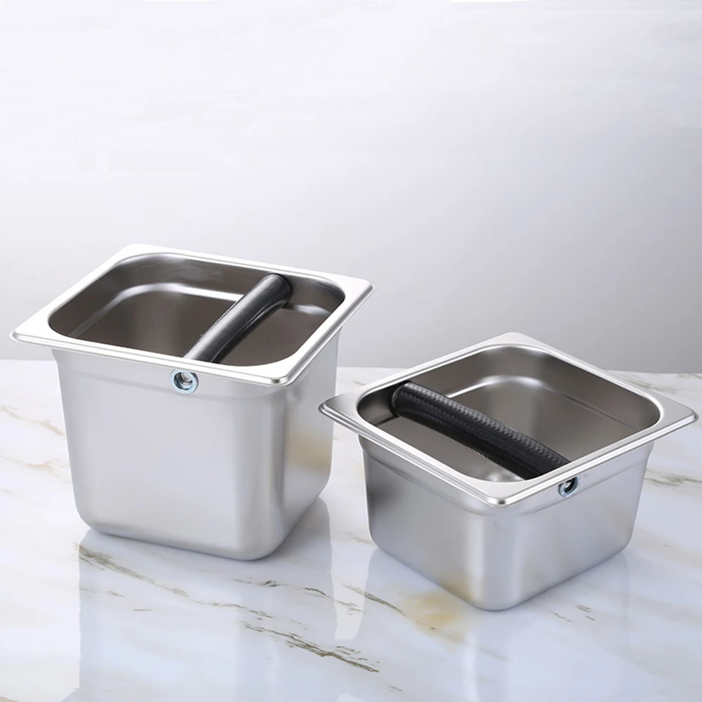 S/L Coffee Knock Container Box Espresso Knock Box Coffee Machine Waste Slag Bucket Handle Coffee Residue Bucket Grind Waste Bin
S/L Coffee Knock Container Box Espresso Knock Box Coffee Machine Waste Slag Bucket Handle Coffee Residue Bucket Grind Waste Bin