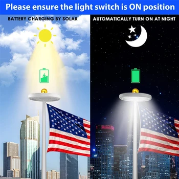 LED Solar Flag Pole Lights Sensor Yard Lamp with Hook Waterproof Emergency Light Automatically Recharging Fence Landscape
LED Solar Flag Pole Lights Sensor Yard Lamp with Hook Waterproof Emergency Light Automatically Recharging Fence Landscape