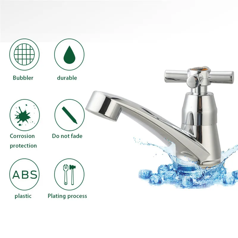 Washing Machine Engineering Plastic Spool Cold Water Bathroom Taps Outdoor Quick Opening ABS Plating Basin Garden Single Faucet
Washing Machine Engineering Plastic Spool Cold Water Bathroom Taps Outdoor Quick Opening ABS Plating Basin Garden Single Faucet