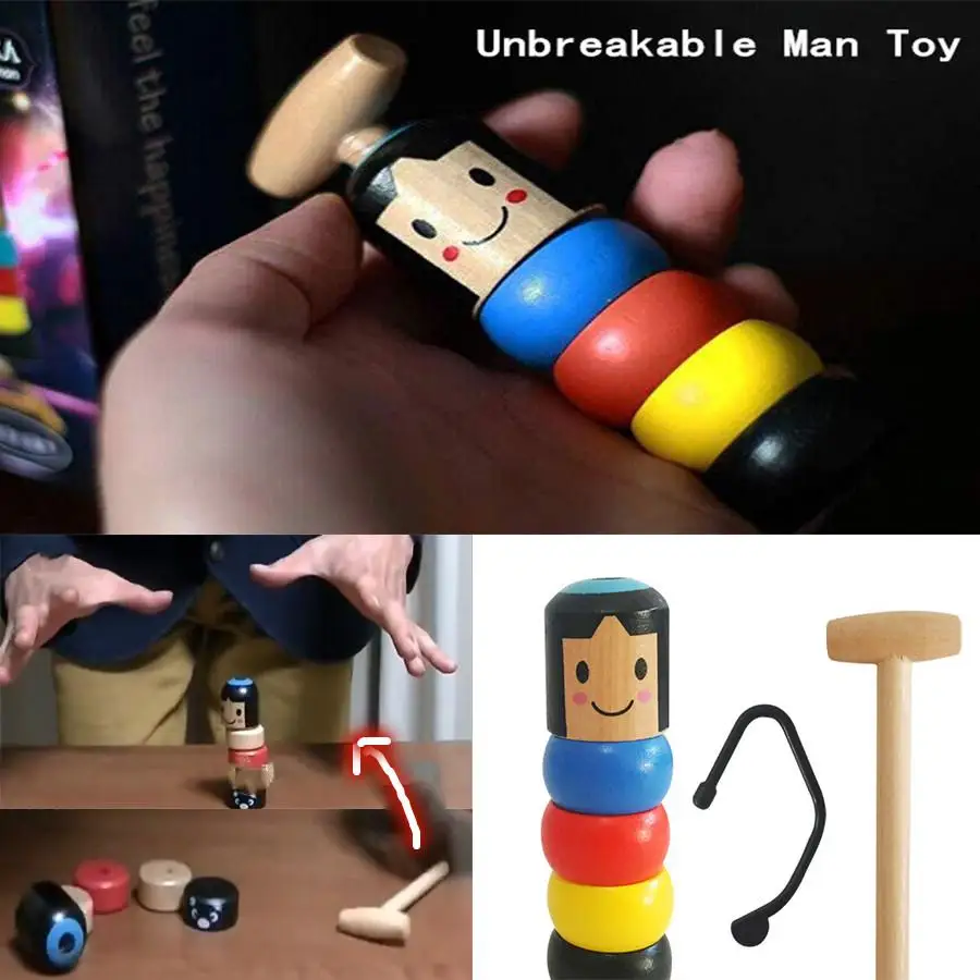 1set Immortal Daruma Unbreakable Wooden Man Magic Toy Magic Tricks Close Up Stage Magic Prop Comedy Mentalism Fun Toys Accessory
1set Immortal Daruma Unbreakable Wooden Man Magic Toy Magic Tricks Close Up Stage Magic Prop Comedy Mentalism Fun Toys Accessory