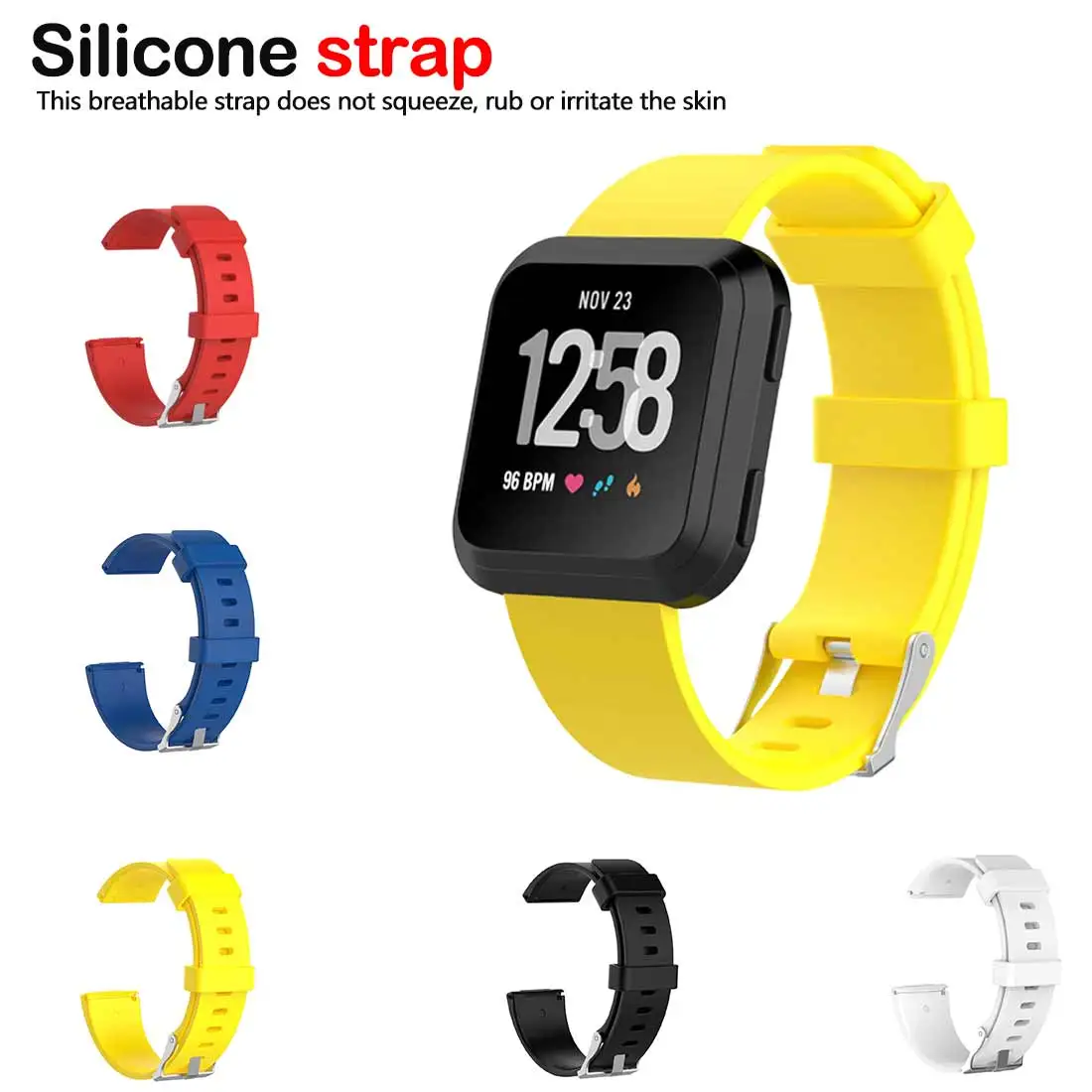 Wristband Watch Band Soft Silicone Replacement Sport Wristband Watch Band Strap for Fitbit Versa Bracelet Wrist Watchband
Wristband Watch Band Soft Silicone Replacement Sport Wristband Watch Band Strap for Fitbit Versa Bracelet Wrist Watchband