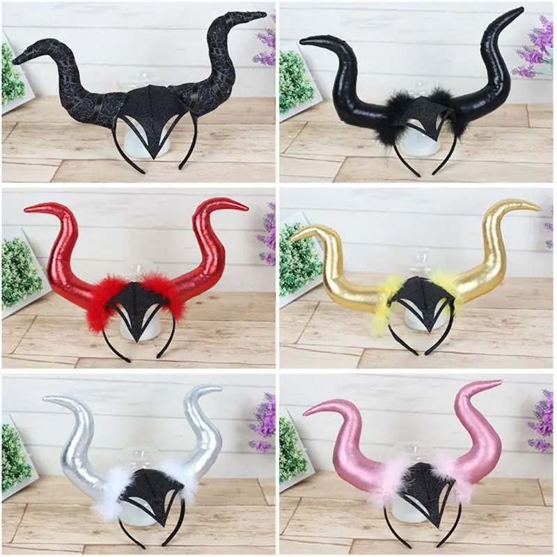 Halloween Long Demon Ox Horn Headband Evil Queen Glitter Hair Hoop Cosplay Costume Magic Witch Headpiece Accessory
Halloween Long Demon Ox Horn Headband Evil Queen Glitter Hair Hoop Cosplay Costume Magic Witch Headpiece Accessory