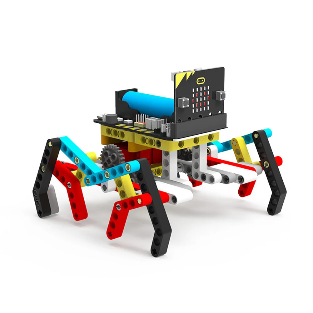 Program Intelligent Robot Kit Steam Programming Education Building Block Spider for Micro:bit(Including Micro:bit Board)
Program Intelligent Robot Kit Steam Programming Education Building Block Spider for Micro:bit(Including Micro:bit Board)