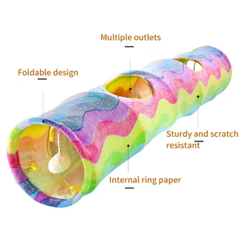 Bulk Cave Outdoor Indoor Kitten Toy 2 Holes Training Funny Ring Paper Pet Rainbow Cat Play Tunnel Foldable Rabbit
Bulk Cave Outdoor Indoor Kitten Toy 2 Holes Training Funny Ring Paper Pet Rainbow Cat Play Tunnel Foldable Rabbit