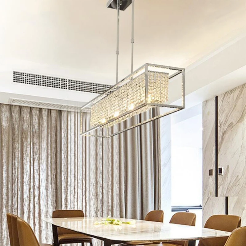 Rectangle Modern Crystal Chandelier For Dining Room Luxury Kitchen Island LED Crystal Chandelier Home Decoration LED Lighting
Rectangle Modern Crystal Chandelier For Dining Room Luxury Kitchen Island LED Crystal Chandelier Home Decoration LED Lighting