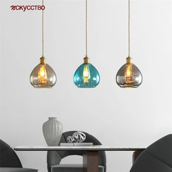 American Blue Grey Clear Glass Pendant Lights Luxury Home Deco Combination Suspension Luminaire Industrial Loft Decor Led Lamp
American Blue Grey Clear Glass Pendant Lights Luxury Home Deco Combination Suspension Luminaire Industrial Loft Decor Led Lamp