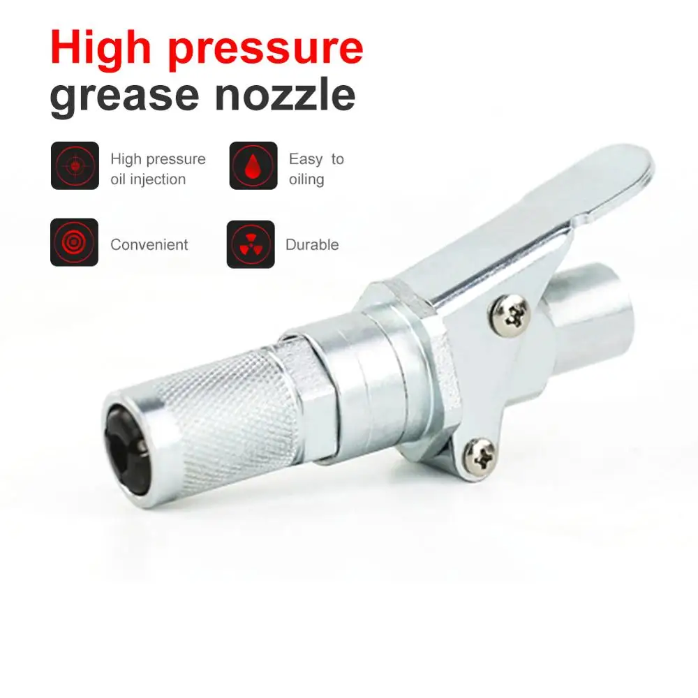Grease Gun Adapter Hose Kit Gun Lock Grease Coupler Quick Release Lock On Coupling End 1/8†NPT SAE & Metric Zerk Fitting
Grease Gun Adapter Hose Kit Gun Lock Grease Coupler Quick Release Lock On Coupling End 1/8†NPT SAE & Metric Zerk Fitting