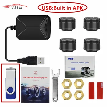 2020 TPMS USB Android Car Tire Pressure Monitoring System 4 External/Internal Sensors Navigation Tyre Pressure Alarm 0-116Psi
2020 TPMS USB Android Car Tire Pressure Monitoring System 4 External/Internal Sensors Navigation Tyre Pressure Alarm 0-116Psi