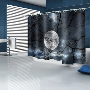

Waterproof Thicken Shower Curtain Anti-mildew Landscape Designer Inspired Charms Bathroom Shower Cortina Ducha Home Decor BE50HG