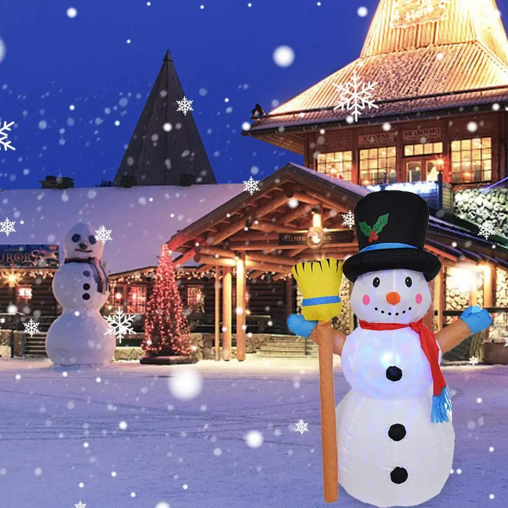1.2m Inflatable Snowman Modeling Props with Ratating Colors Change Light for Garden Christmas Decoration
1.2m Inflatable Snowman Modeling Props with Ratating Colors Change Light for Garden Christmas Decoration