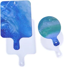 2pc Round and Rectangular Epoxy Resin Molds with Handles for Resin Casting Are Very Suitable Making Trays for Home Decoration
2pc Round and Rectangular Epoxy Resin Molds with Handles for Resin Casting Are Very Suitable Making Trays for Home Decoration