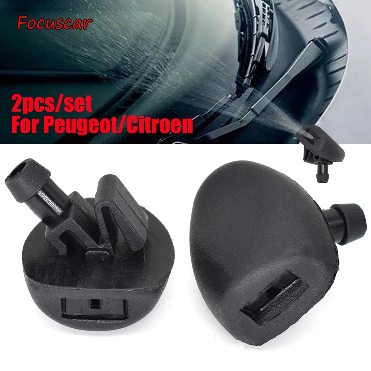 2Pcs Front Windshield Wiper Washer Spray Jet Nozzle For Peugeot 206 206+ 407 Citroen C2 C5 6438J2 6438E6 6438AV 6438W2 6438Z1 
2Pcs Front Windshield Wiper Washer Spray Jet Nozzle For Peugeot 206 206+ 407 Citroen C2 C5 6438J2 6438E6 6438AV 6438W2 6438Z1