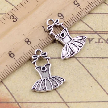 15pcs/lot Charms Ballet Tutu Dress Ballerina Skirt 20x16mm Tibetan Pendants Antique Jewelry Making DIY Handmade Craft
15pcs/lot Charms Ballet Tutu Dress Ballerina Skirt 20x16mm Tibetan Pendants Antique Jewelry Making DIY Handmade Craft