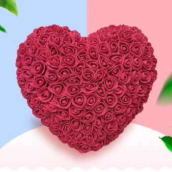 

Preserved Heart Shape Rose Flowers 30cm Diameter Artificial Flowers Mothers Day Wedding Eternal Life Flower Valentine's day Gift