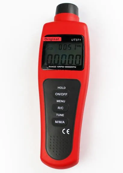 UT371 Non-contact Digital Display Tachometer Laser Speed Speedometer USB Interface Data Retention LCD Backlight
UT371 Non-contact Digital Display Tachometer Laser Speed Speedometer USB Interface Data Retention LCD Backlight