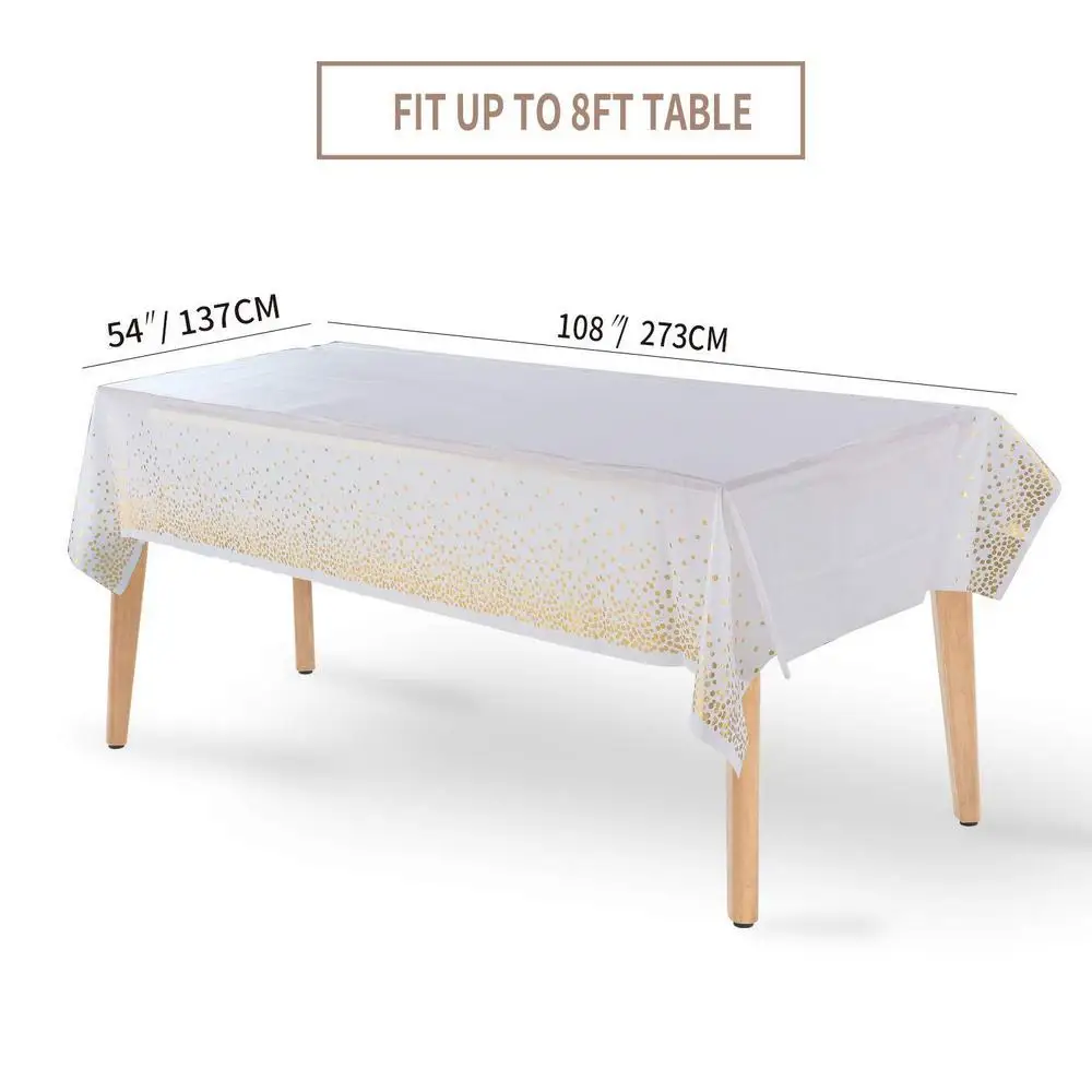 Table Cloth PEVA Anti-pollution Reusable Table Cover Home Party Bronzing Dots Print Tableware Kitchen Oilproof Table Decor
Table Cloth PEVA Anti-pollution Reusable Table Cover Home Party Bronzing Dots Print Tableware Kitchen Oilproof Table Decor
