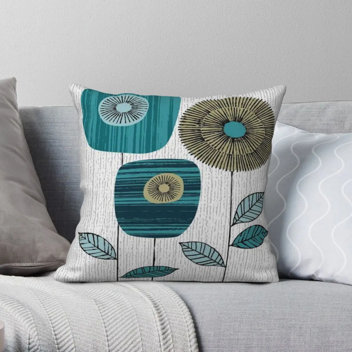 Scandinavian Floral Square Pillowcase Polyester Linen Velvet Printed Zip Decor Room Cushion Case 
Scandinavian Floral Square Pillowcase Polyester Linen Velvet Printed Zip Decor Room Cushion Case