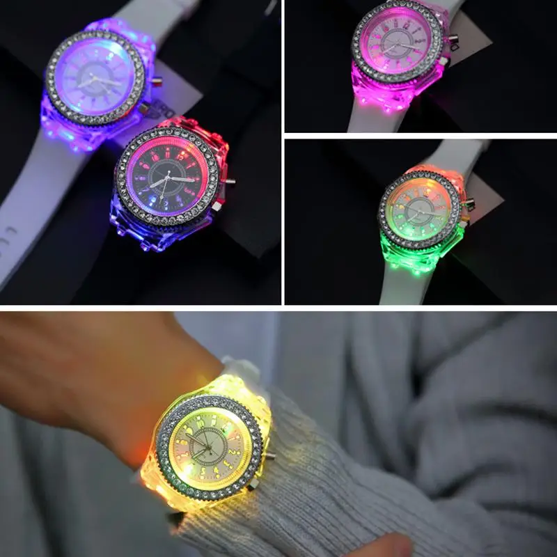 Led Flash Luminous Watch for Women Students Lovers Jellies Men Watches Light Quartz Creative WristWatch Bayan Kol Saati
Led Flash Luminous Watch for Women Students Lovers Jellies Men Watches Light Quartz Creative WristWatch Bayan Kol Saati