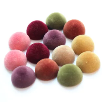 Winter style 50pcs/lot color flocking 18mm geometry rounds shape resin flatback beads diy jewelry earring/garment accessory 
Winter style 50pcs/lot color flocking 18mm geometry rounds shape resin flatback beads diy jewelry earring/garment accessory