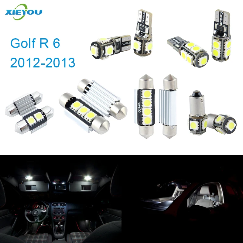 Светодиодная интерьерная с Canbus Lights Kit посылка 11 шт для VW Golf R MK6 (2012 2013)|interior light|led light
