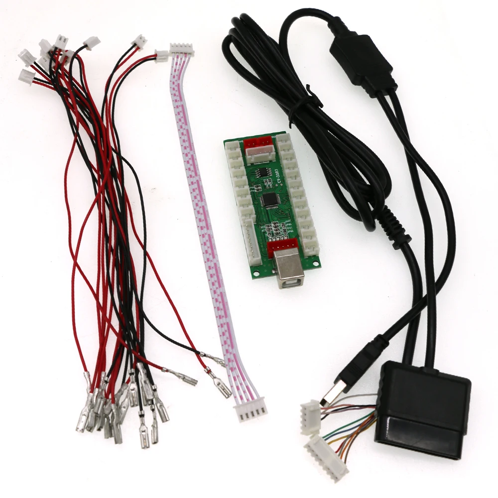 

PC - PS2 - PS3 3 In 1 USB To Jamma Arcade Game Controller PCB Board Zero Delay Encoder For SANWA Joystick Push Button