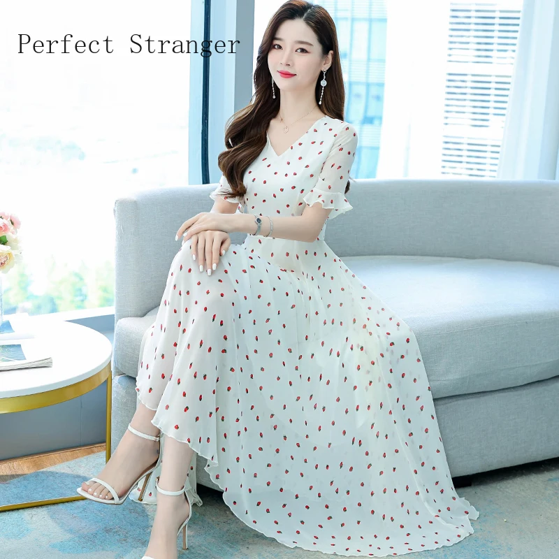 2022 Summer New Arrival V Collar Short Sleeve Elegant Flower Print Women Chiffon Long Dress Female boho Long maxi Dress
2022 Summer New Arrival V Collar Short Sleeve Elegant Flower Print Women Chiffon Long Dress Female boho Long maxi Dress